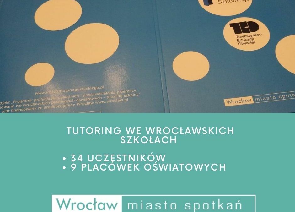 informacja o rozpoczęciu działań tutoringu we wrocławskich szkołach