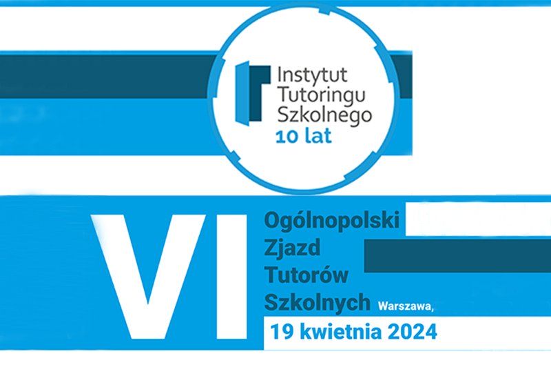 plakat informujący o ogólnopolskim spotkaniu tutorów w Warszawie, w kwietniu 2024